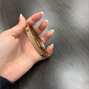 Michael Kors Rose Gold Pavé Bangle Bracelet